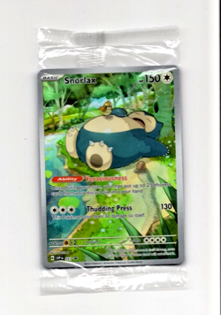 *Factory Sealed* Pokemon Scarlett Violet 151 SNORLAX 051 Promo Card MINT-NM - Image 1