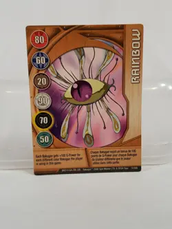 Bakugan Battle Brawlers Metal Gate Card Copper Rainbow 19/48b 2008 - Image 1