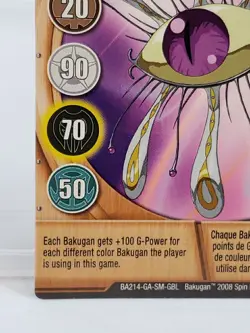 Bakugan Battle Brawlers Metal Gate Card Copper Rainbow 19/48b 2008 - Image 4