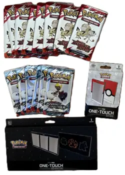 14 X POKEMON Assorted FUN PACKS booster Packs English + 2 Magnetic card holders - Image 1