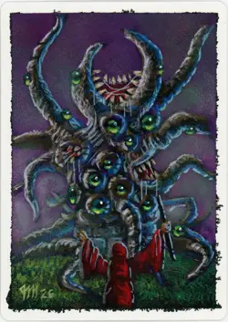 Signed MTG Revised Ed. Plains Artist Proof, Jesper Myrfors, Painted Back - Image 1