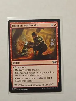 Untimely Malfunction - Duskmourn - LP - Uncommon - Instant - Image 1