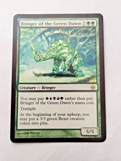 MTG Bringer of the Green Dawn Fifth Dawn 83/165 Regular Rare - Uncirculated - Image 1