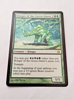 MTG Bringer of the Green Dawn Fifth Dawn 83/165 Regular Rare - Uncirculated - Image 2