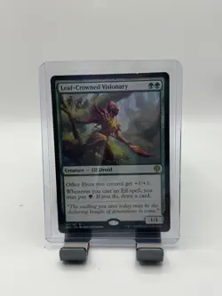 MTG, Leaf-Crowned Visionary 167 LP Dominaria United Regular - Image 1