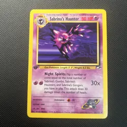 Pokemon Card - Sabrina's Haunter 1st Edition Gym Heroes Uncommon 58/132 LP - Image 1