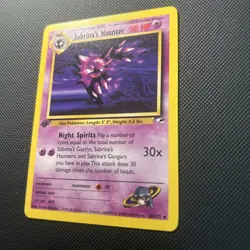 Pokemon Card - Sabrina's Haunter 1st Edition Gym Heroes Uncommon 58/132 LP - Image 2
