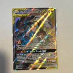 Pokemon Reshiram & Zekrom GX TAG TEAM Ultra Rare Full Art Holo 157/236 270 HP - Image 1