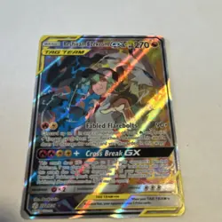 Pokemon Reshiram & Zekrom GX TAG TEAM Ultra Rare Full Art Holo 157/236 270 HP - Image 3