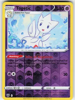 Togetic 056/189 Uncommon Astral Radiance Pokemon Reverse Holo Near Mint - Image 1