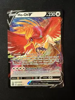 Pokemon TCG Ho-Oh V 140/195 Silver Tempest Full Art Holo Ultra Rare English - Image 1