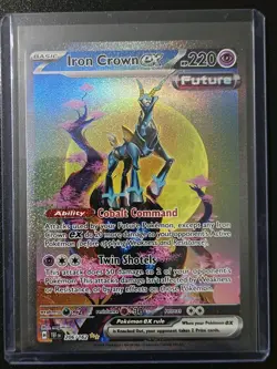 2024 POKEMON IRON CROWN EX 206/162 TEMPORAL FORCES SPECIAL ILLUSTRATION RARE - Image 1