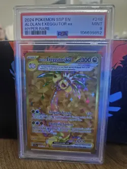 PSA 9 2024 POKEMON SSP EN-SURGING SPARKS ULTRA RARE #225 ALOLAN EXEGGUTOR EX - Image 1