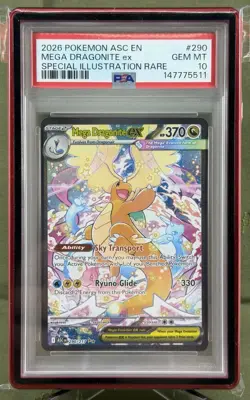 2026 Pokemon Mega Dragonite ex 290/217 Ascended Heroes SIR EN PSA 10 GEM MINT - Image 4