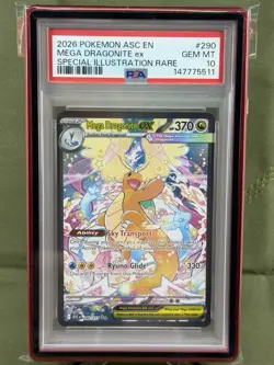 2026 Pokemon Mega Dragonite ex 290/217 Ascended Heroes SIR EN PSA 10 GEM MINT - Image 5