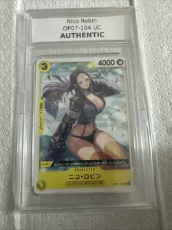 One Piece Nico Robin OP07-104 Custom Slab AUTHENTIC Waifu Display Card - Image 1
