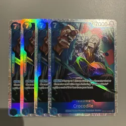 One Piece TCG Cards - (Playset) - 4x OP09-046 - Crocodile - SR - Eng - Image 1