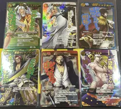 One Piece Miracle Battle Carddass GOD Omega Lot Shanks, Roger, Rayleigh, Enel - Image 1