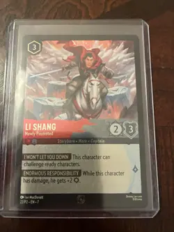 Disney Lorcana TCG Li Shang Newly Promoted Promo 22/P2 EN-7 Cold Foil NM - Image 1