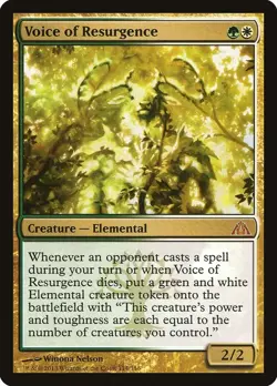 mtg magic Voice of Resurgence dragon's maze ENGLISH Voix du renouveau labyrinthe - Image 1