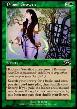 Primal Growth - Medium Play MTG Planeshift - Image 1