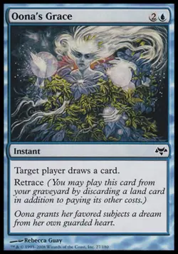 Oona's Grace -Foil Medium Play MTG Eventide - Image 1