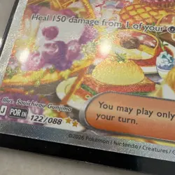 Pokemon TCG Jacinthe 122/088 POR Rare Holo Full Art Trainer-Supporter - Image 3