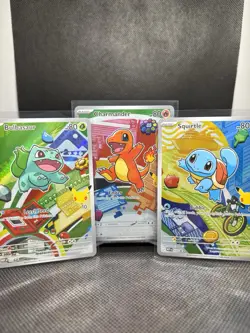 Pokemon First Partner Illustration Kanto Starters Promos Set MEP 037 038 039 - Image 1