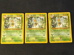 3 x Beedrill 17/102 - Pokemon Base Set Unlimited - Image 1