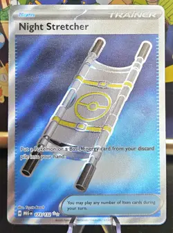 🔥 Pokemon TCG 🏨 Night Stretcher 173/132 Mega Evolutions Ultra Rare Full Art NM - Image 1