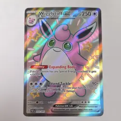 Pokemon Wigglytuff EX 222/091 SV: Paldean Fates Shiny Ultra Rare Full Art Holo - Image 1