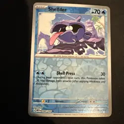 Pokemon TCG Scarlet & Violet 151 Shellder #90/165 Common Reverse Holo - Image 1