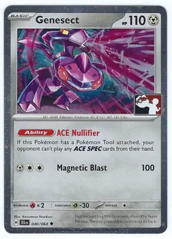 Genesect 040/064 - Prize Pack Series 6 - 2025 - COSMOS HOLO **PACK FRESH** NM - Image 1