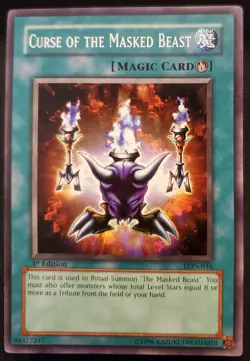 Yu-Gi-Oh! Curse of the Masked Beast LON-016 Labyrinth of Nightmare 1st Ed (2003) - Image 1