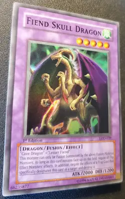 Yu-Gi-Oh! Fiend Skull Dragon LOD-039 Legacy of Darkness-1st Edition (2003) NM - Image 2