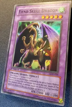 Yu-Gi-Oh! Fiend Skull Dragon LOD-039 Legacy of Darkness-1st Edition (2003) NM - Image 3