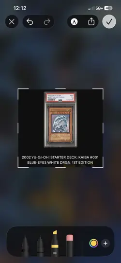 Konami Yu-Gi-Oh! TCG Blue-Eyes White Dragon SDK-001 1st Ed Ultra Rare PSA 5 EX - Image 4