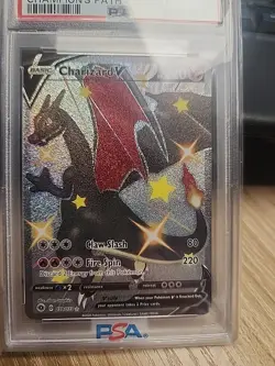 Charizard v Secret Rare Holo Card PSA 10 79/73 Champions Path - Image 3