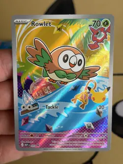 Pokemon Rowlet Litten Popplio MEP EN 2026 Basic Holo Lot 3x English Cards - Image 2