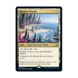 WOTC MtG Ikoria Lair of Behemoths Raugrin Triome (R) NM - Image 1