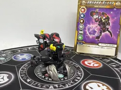 Bakugan BakuTech Darkus Zero Munikis & Card MG Japan Import Rare - Image 1