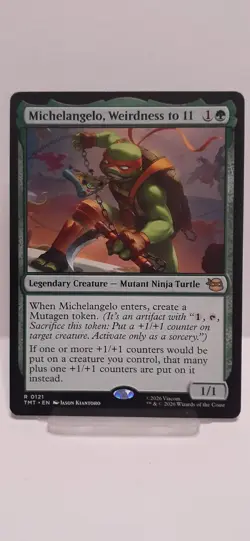 MICHELANGELO, WEIRDNESS TO 11 - TEENAGE MUTANT NINJA TURTLES MAGIC THE GATHERING - Image 1