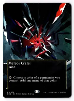 Meteor Crater (0071) (Borderless) Edge of Eternities: Stellar Sights Normal NM - Image 1