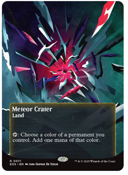 Meteor Crater (0071) - Borderless Edge of Eternities - Image 1