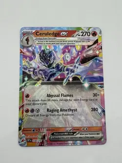Pokemon TCG Sylveon ex & Ceruledge ex Holo EX SSP EH Tera Lot (2 Cards) - Image 2