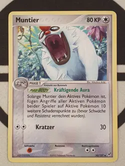 Muntier 50/107 Ex Deoxys Set - Pokemon Karte Deutsch Pokemon Original - Image 3