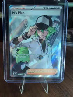 N's Plan 163/086 SV: Black Bolt Ultra Rare Pokemon Card - Image 1
