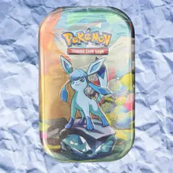 Pokemon TCG Scarlet & Violet Prismatic Evolutions Mini Tin Glaceon 🔵 Sealed ✅ - Image 1