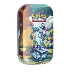 Pokemon TCG Scarlet & Violet Prismatic Evolutions Mini Tin Glaceon 🔵 Sealed ✅ - Image 2