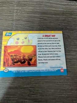 “A Great Day” Topps Pokemon First Movie Mewtwo Strikes Back Foil - Image 2